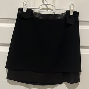 Alice & Olivia mixed materials mini skirt